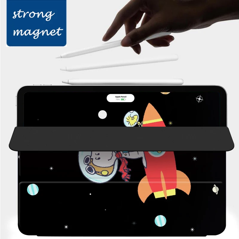 Мультяшная собака черный элегантный чехол для 11 дюймов iPad Pro Сильный магнитный тонкий умный чехол для iPad Pro 11 выпуска(3-го поколения