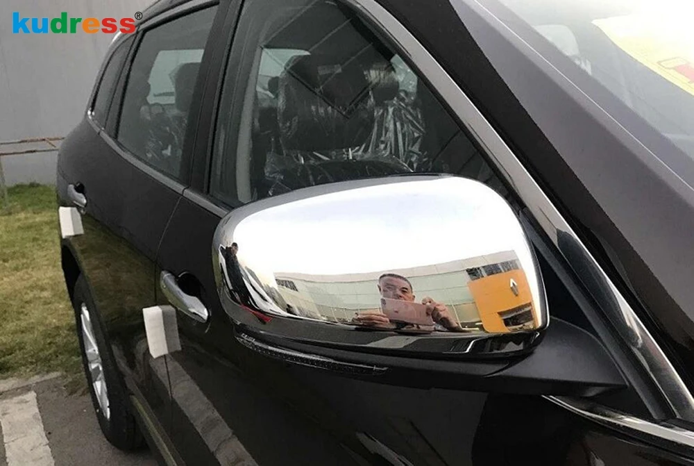 Для Renault Koleos второго поколения хромированная Боковая дверь зеркало заднего вида крышка отделка Молдинг Накладка для автомобиля Стайлинг