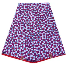 Африканский Анкара настоящий голландский воск 6 ярдов \ Набор африканские цветы принт настоящий голландский воск фуксия ткань