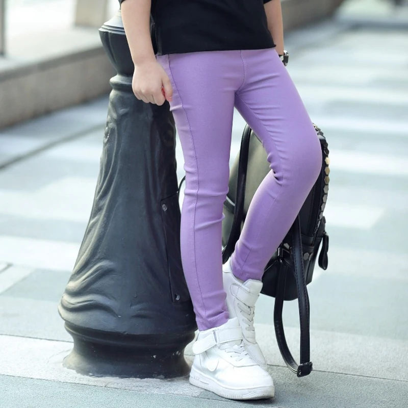 2pcs-lot-Candy-Color-Pink-Purple-Green-Blue-White-Black-Rose-Leggings-Children-Skinny-Pants-Baby