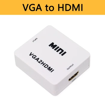 

VGA HDMI Female Converter Adapter with Audio Cables VGA2HDMI 1080P for HDTV Projector PC PS3 Laptop to Monitor
