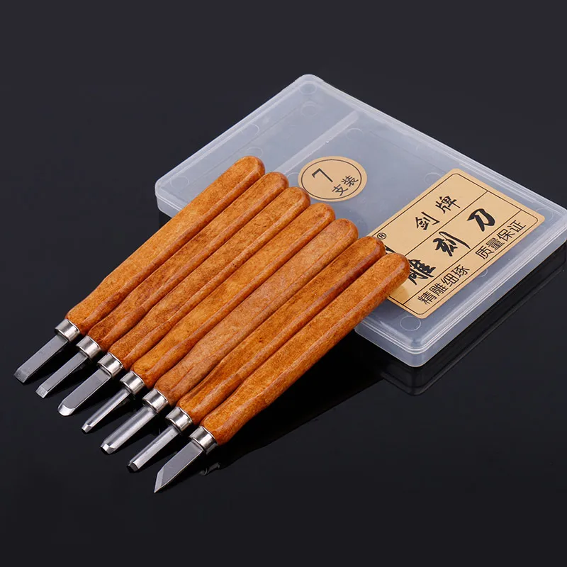 Набор ножей для резьбы по дереву 14 см 3 12 шт.|set cutter|set diyset hand tools |