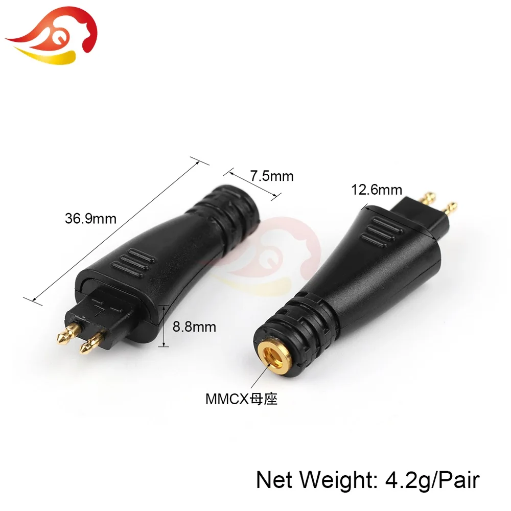 QYFANG Plug Headphone Plug TH610 TH900 MMCX Female Pin Converter Audio Jack Adapter Cable Connector Fostex HiFi HeadphoneAdapter transfer cable