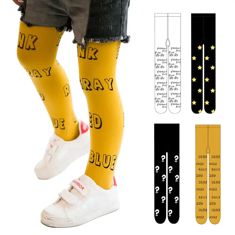 yellow infant tights