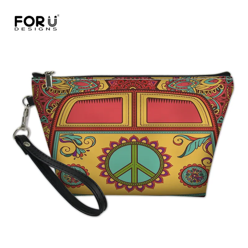 FORUDESIGNS косметичка для женщин, хиппи-автобус макияж сумки Дорожная Водонепроницаемая косметичка аксессуары Органайзер сумка для хранения - Цвет: Z3979Z8