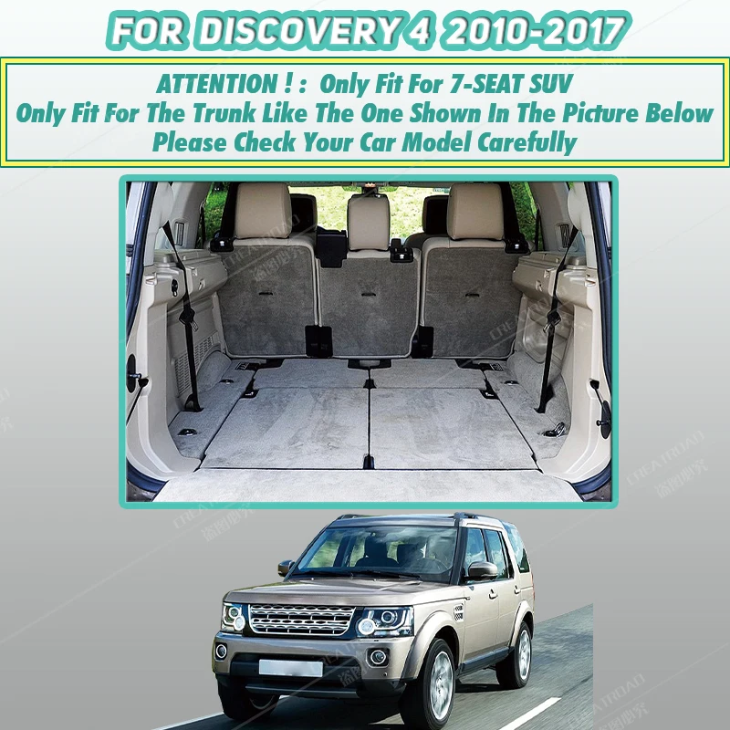 Streifen Custom Style Auto Kofferraum matten für Land Rover Entdeckung 3  Entdeckung 4 5 2017-2022 Autozubehör Innen details - AliExpress