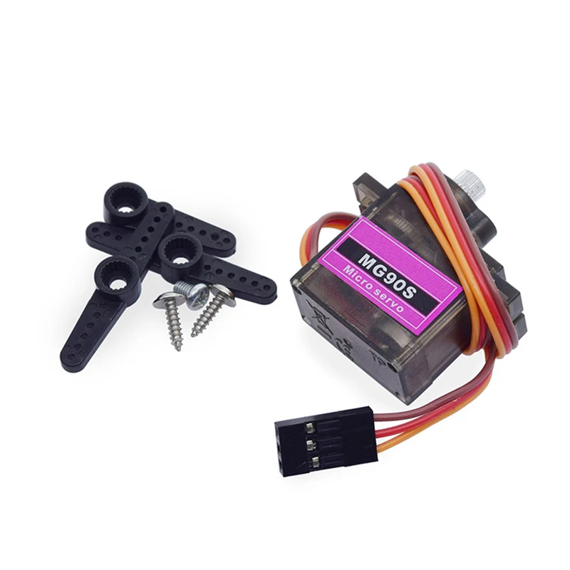 

MG90S Metal Gear Servo for RC Robot Vehicle Helicopter Boat Car Models MG90S 360