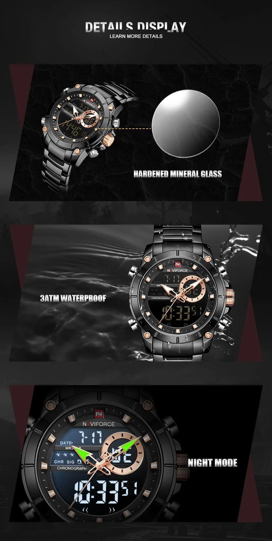 NAVIFORCE модные повседневные часы мужские часы лучший бренд роскошные часы мужские водонепроницаемые наручные часы Кварцевые Reloj Hombre мужские часы