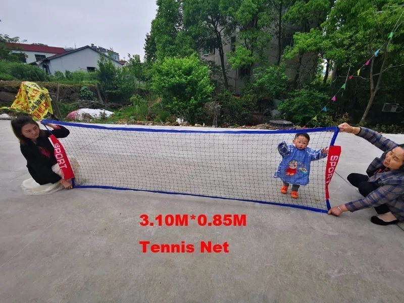 3-6 метров теннисная сетка, стандартная теннисная сетка для тренировок по матчу, без каркаса, поддержка теннисной ракетки, Спортивная сеть