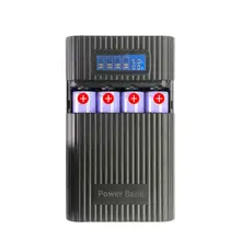 18650 самодельный аккумулятор портативный чехол для аккумулятора набор для самостоятельной сборки цифровой ЖК-монитор мобильный аккумулятор 18650 защитный чехол