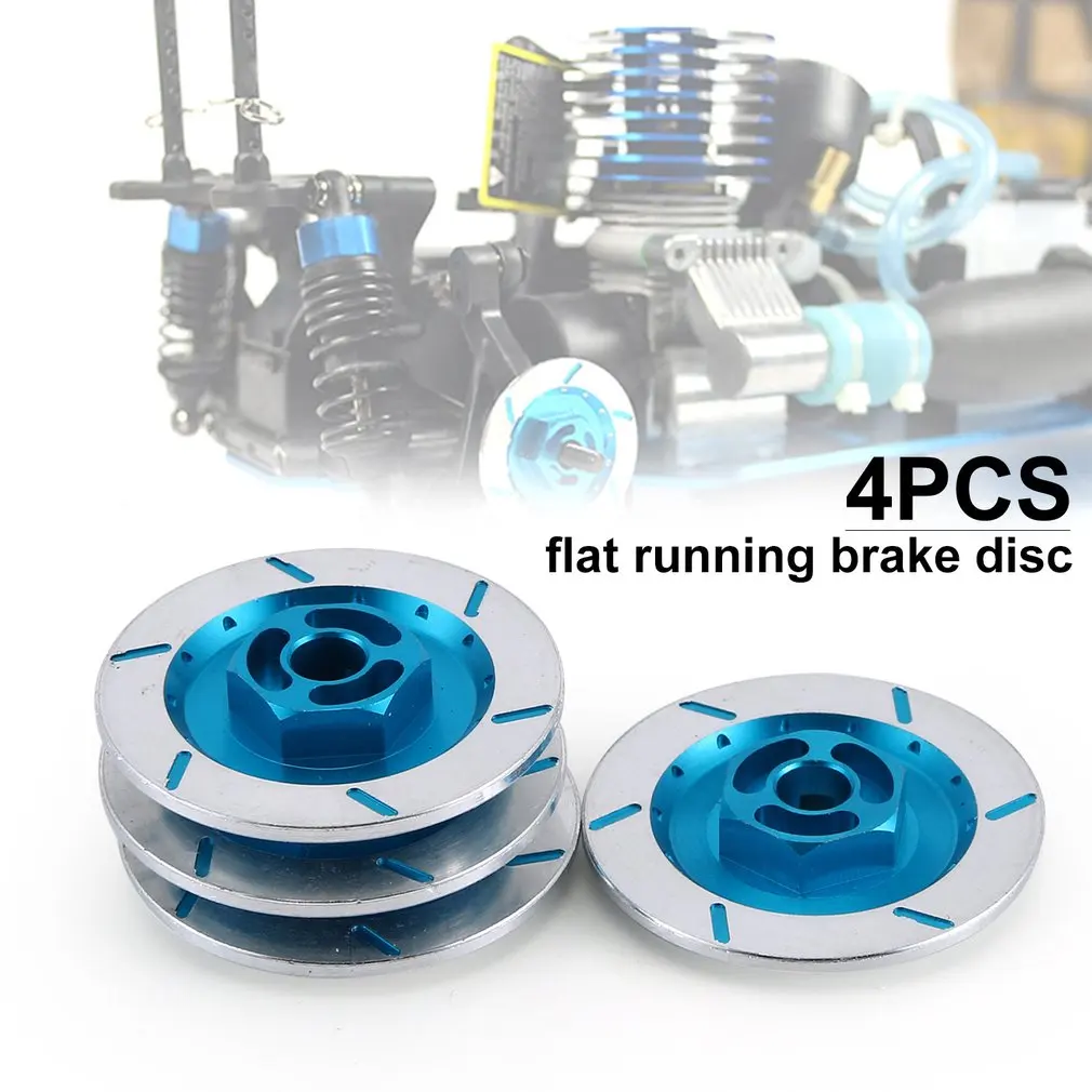 

Car model accessories 4PCS flat running brake disc For 1:10 model car simulation flat sports car decorative metal brake disc