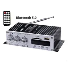 Стерео усилитель Bluetooth цифровой плеер Hi-Fi стерео аудио усилитель USB AMP SD DVD FM Усилитель мощности для домашнего автомобиля