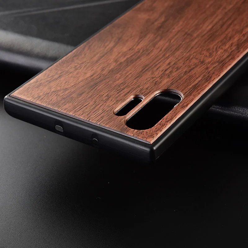Чехол для samsung Galaxy Note 10 Plus тонкая деревянная задняя крышка ТПУ чехол на бампер для samsung Note 10 чехлы для телефонов