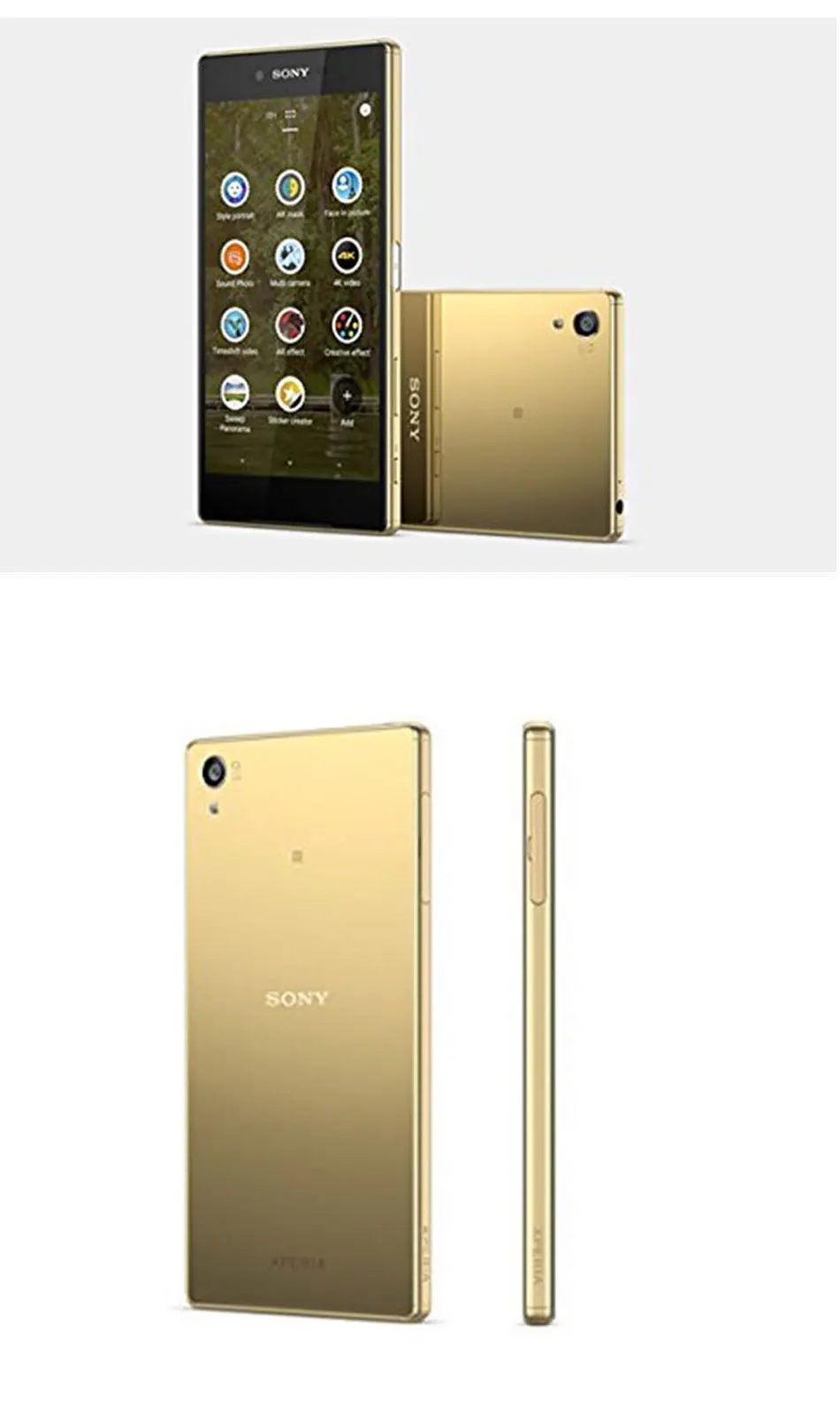 Двойная sim sony Xperia Z5 E6633 мобильный телефон 4G LTE 5," Snapdragon 810 Восьмиядерный 3 ГБ 32 ГБ 2900 мАч 23MP Android телефон