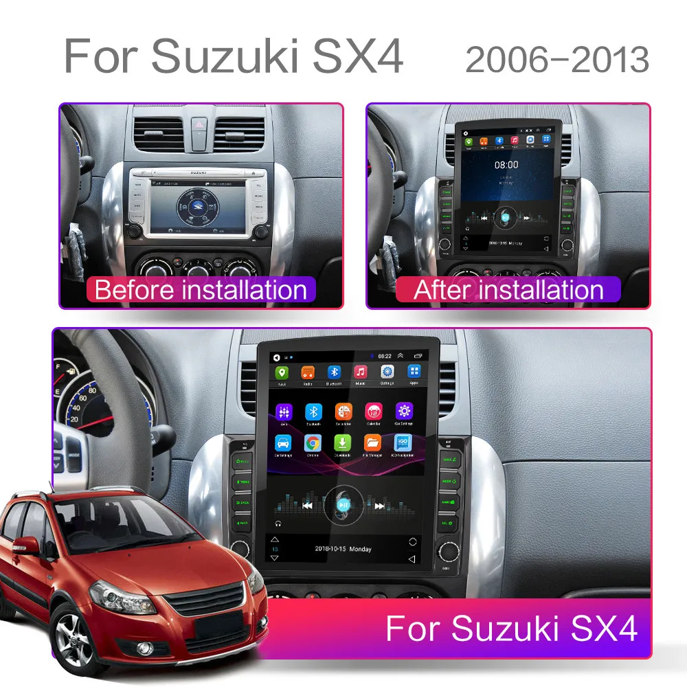 Автомагнитола 2 din на Android 9 0 для Suzuki SX4 2006 2013 мультимедийный видеоплеер с экраном 7