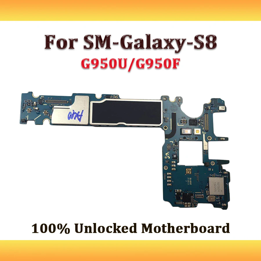 100% разблокированная материнская плата для Samsung Galaxy S8 G950F/G950U с системой Android