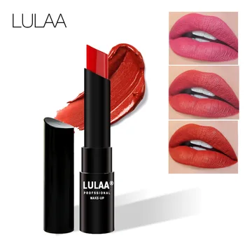 

LULAA 10 Color Lips Makeup Lipstick Lip Gloss Waterproof Nutritious Long Lasting Cosmetic Fashion Matte Lipstick TSLM