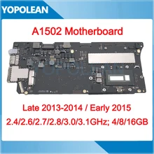 Placa base probada A1502 para Macbook Pro Retina de 13 pulgadas, A1502, placa lógica i5, 8GB, 16GB, 820-3476-A, 820-4924-A, 2013, 2014, 2015