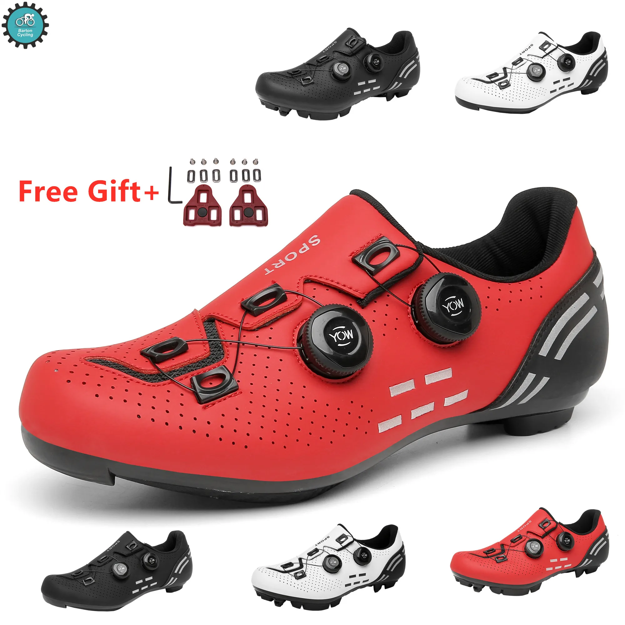 Professional Speed Cycling Shoes Men's Outdoor Sports Non slip Cross