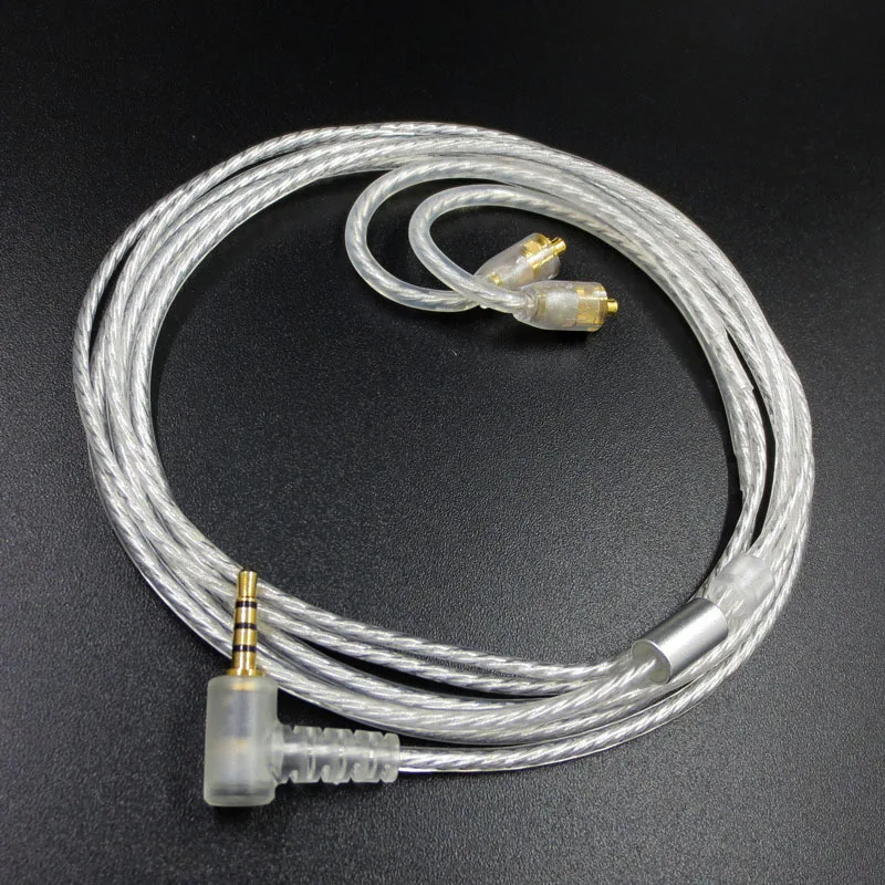2.5mm MMCX Silver Plated Headphone Balance Cable fo ririve AK240 Shure SE215 535 UE900 HIFI Upgrade Line 1.2M | Электроника