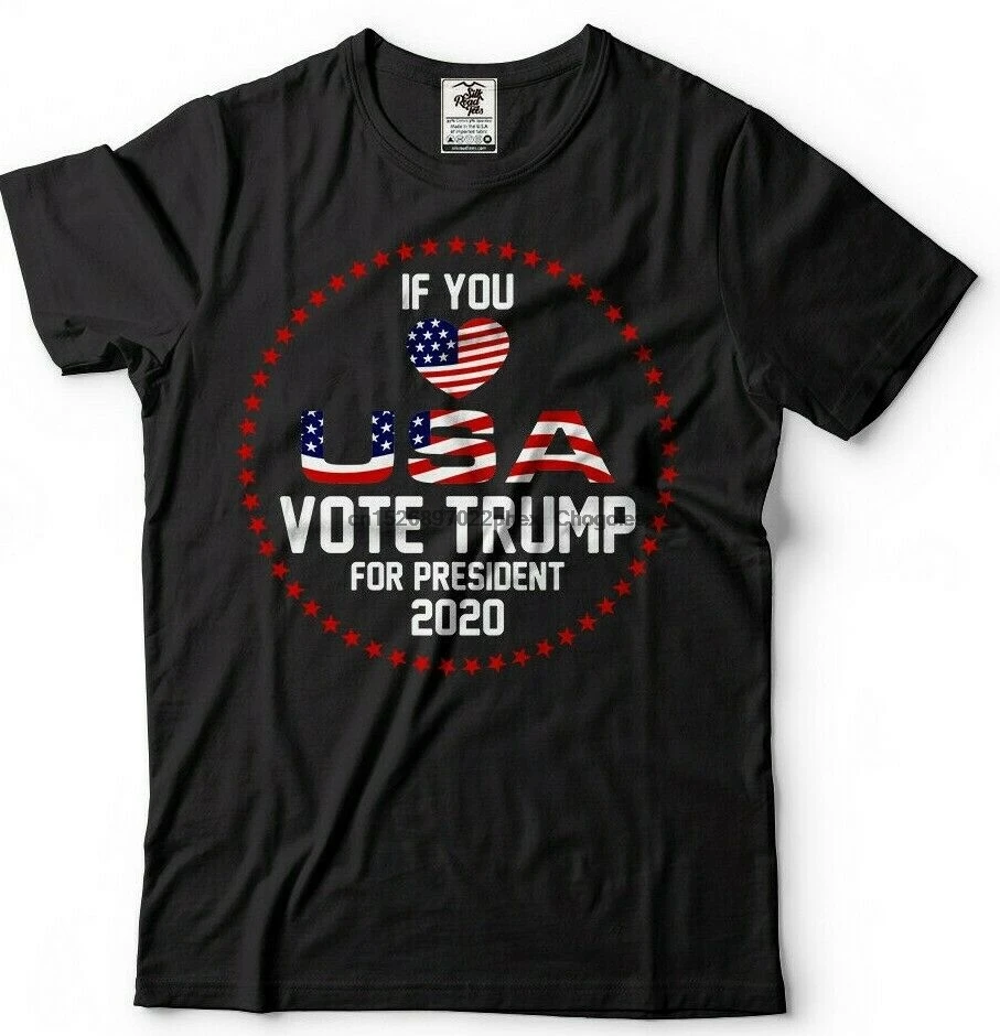 Футболка с изображением президента Дональда Трампа 2020 года если вы любите США