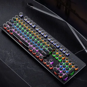 

Wired Punk Style Klawiatura Mechaniczna Gaming Keyboard Teclado Mecanico Gamer Mechanical rgb keyboard PC Laptop
