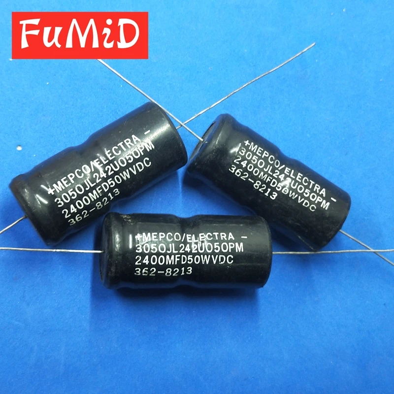 Новый и оригинальный звуковой конденсатор MEPCO/ELECTRA 50V2400UF 2400UF50V осевой