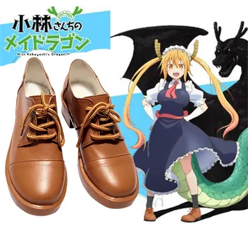 

Miss Kobayashi's Dragon Maid Tohru Cosplay shoes Women Kobayashi San Chi No Maid Leather Shoes props boots