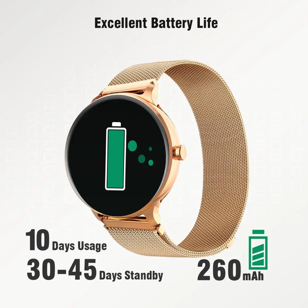 IOWODO X2 Smart Watch Women Fitness Tracker Call