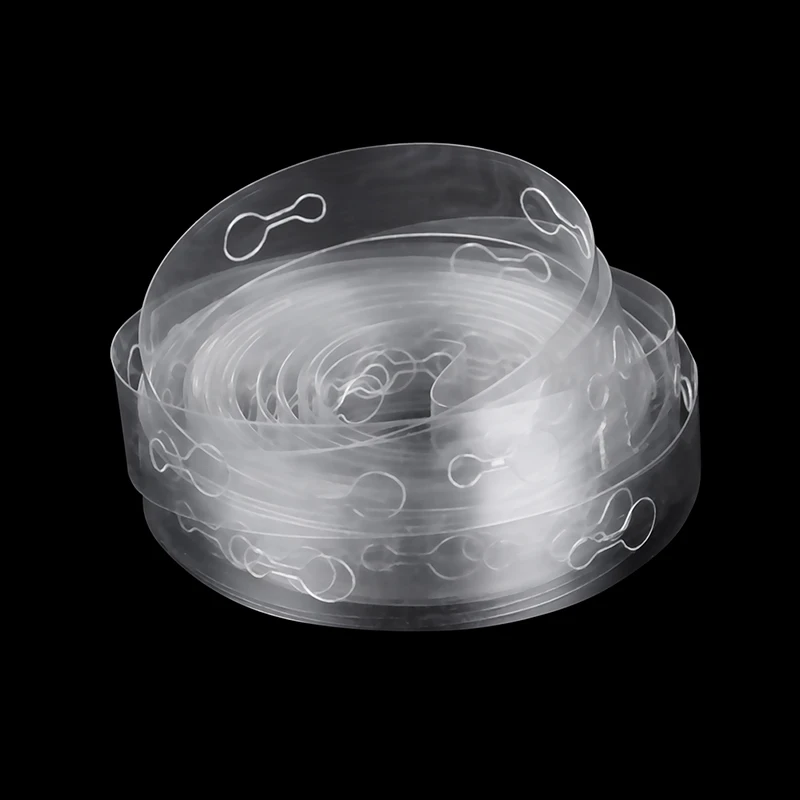 New 1 Pc 5m Balloon Chain Tape Clear Two Holes Arch Connect Strip Balloon Holder For Birthday Wedding Party Supplies