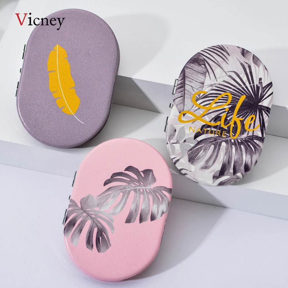 Vicney 2019 Новое креативное мини овальное компактное зеркальце для макияжа