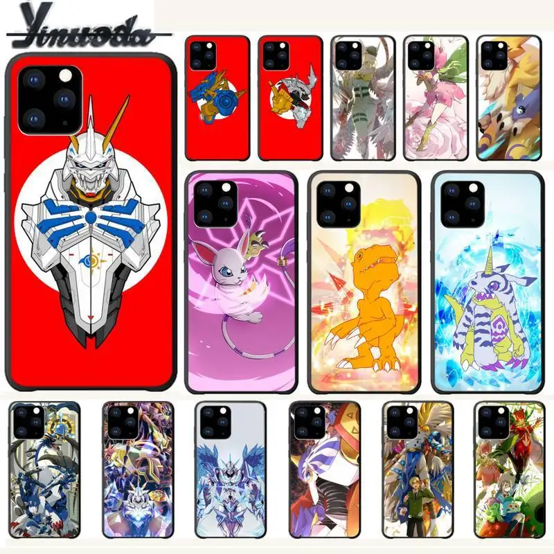 Yinuoda Digimon цифровые Монстры роскошные чехлы для телефонов Iphone 5s Se 6 6s 7 8 Plus X Xs Max Xr 11 Pro