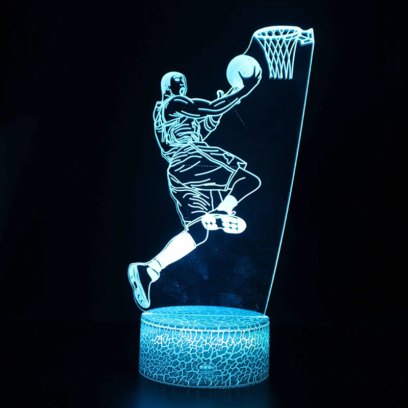 KX-1050 Colorful Touch Remote Control 3d Night Light Led Colorful Touch Table Lamp Usb Creative Gift Light - Цвет: KX-1050