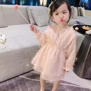 

2020 new arrival baby girls dress fashion spring kids girls dresses 2-7 years