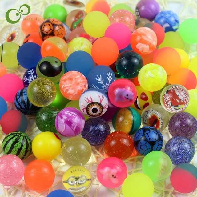 15pcs/lot Rubber 25mm Mini Bouncy Balls Funny Toys High Bounce Toy Balls Kids Gift Party Favor Decoration Sports Games  DDJ 1