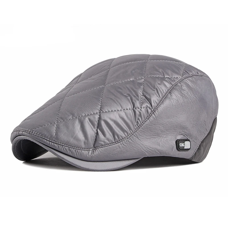 Зимний теплый пуховый берет cappello donna Bere Casquette Femme, хлопковая кепка без каблука для мужчин, шапка для французского папы