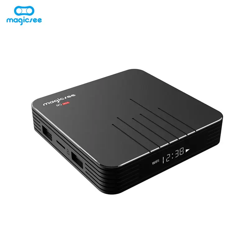 FFYY-Magicsee N5 Max Android 8,1 Rom 2,4+ 5G Двойной Wifi Tv Box Amlogic S905X2 четырехъядерный Smart Tv Box с Hd 4K телеприставка(Us Pl