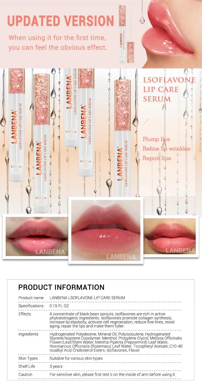 LANBENA Moisturizing Lips Care Blam Repairing Reduce Fine Lines Lip Mask Enhance Elasticity Resist Aging Lip Gloss Makeup TSLM1 LANBENA Moisturizing Lips Care Blam Repairing Reduce Fine Lines Lip Mask Enhance Elasticity Resist Aging Lip Gloss Makeup TSLM1