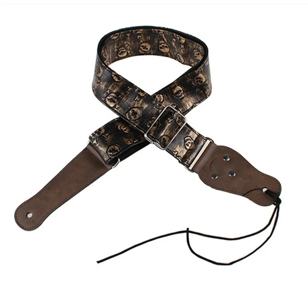 1 шт. кожаная акустическая гитара с золотым черепом|parts bearing|parts of the acoustic guitarguitar