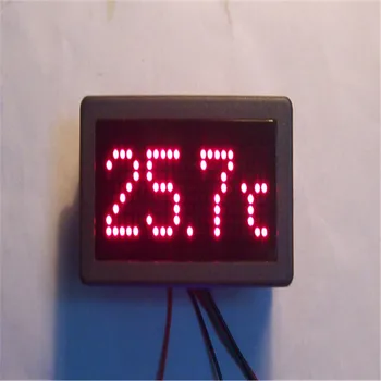 

Led DZB198 LED dot matrix display dot number of the electronic thermometer enclosed housing ds18b20