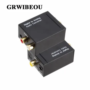

Toslink Coaxial Optical Digital Fiber to Analog Audio AUX 3.5mm L/R Converter SPDIF Digital Audio Decoder Amplifier