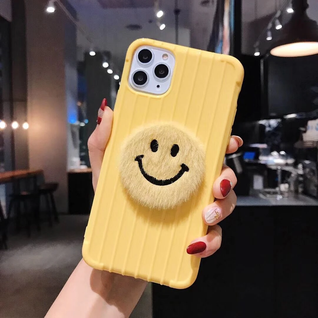 Onevan роскошный эстетический чехол для iPhone 7 8 6 S X XR XS 11 Pro max для samsung S8 S9 10 note 8 9 Аксессуары Чехол со смайликом - Цвет: 05 huangs