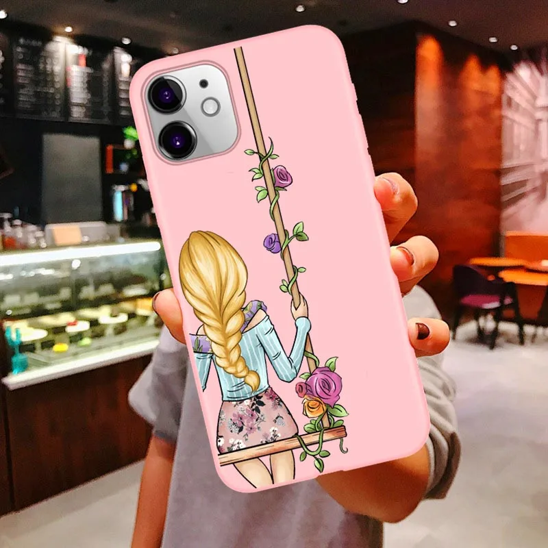 Bff лучший для друзей и пар Мягкий чехол для телефона для iphone 11 Pro Max мультяшная свинья принт розовый ТПУ чехол для iphone 7 8 Plus X XR XS Max - Цвет: Pink TPU
