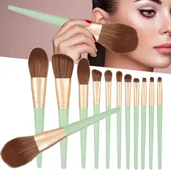 

12pcs Makeup Brushes Set Foundation Blush Powder Concealers Eye Shadows Cosmetic Brushes Professional Makeup Brushes