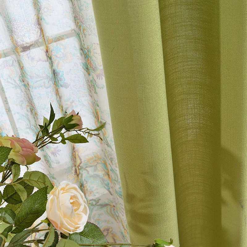 Однотонная Розовая Занавеска s для гостиной зеленая однотонная занавеска ткани для офиса кафе карамельный цвет занавеска s для детской