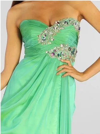 Зеленое платье пышные платья для женщин vestidos formales Длинные бальные платья с кристаллами и бисером платья для выпускного вечера