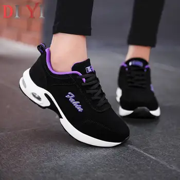 

Women's Low Top Shoes Sport Women Plus Velvet Running Shoes Woman Air Cushion Platform Sports Shoe Winter Women's Sneakers A32