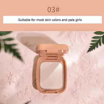 

Tales Pressed Powder Matte Oil-control Brighten Skin Finishing Contour Translucent Setting Face Soft Compact Makeup Powder B2Z5