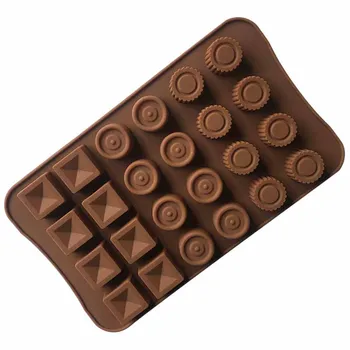 

24 hole round shape silicone chocolate mold, silicone cake mold