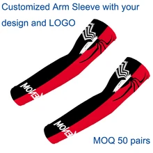 Индивидуальные УФ рукава для рук Marvel DC Печать рукава для рук Мстители Халк Веном локоть манжеты Дэдпул УНИСЕКС манжеты для рук минимальный заказ 50 пар